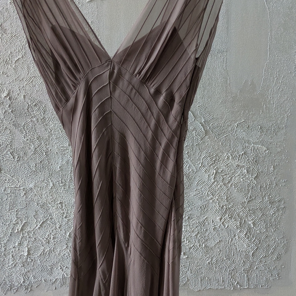 Diane Von Furstenberg Taupe Midi Dress